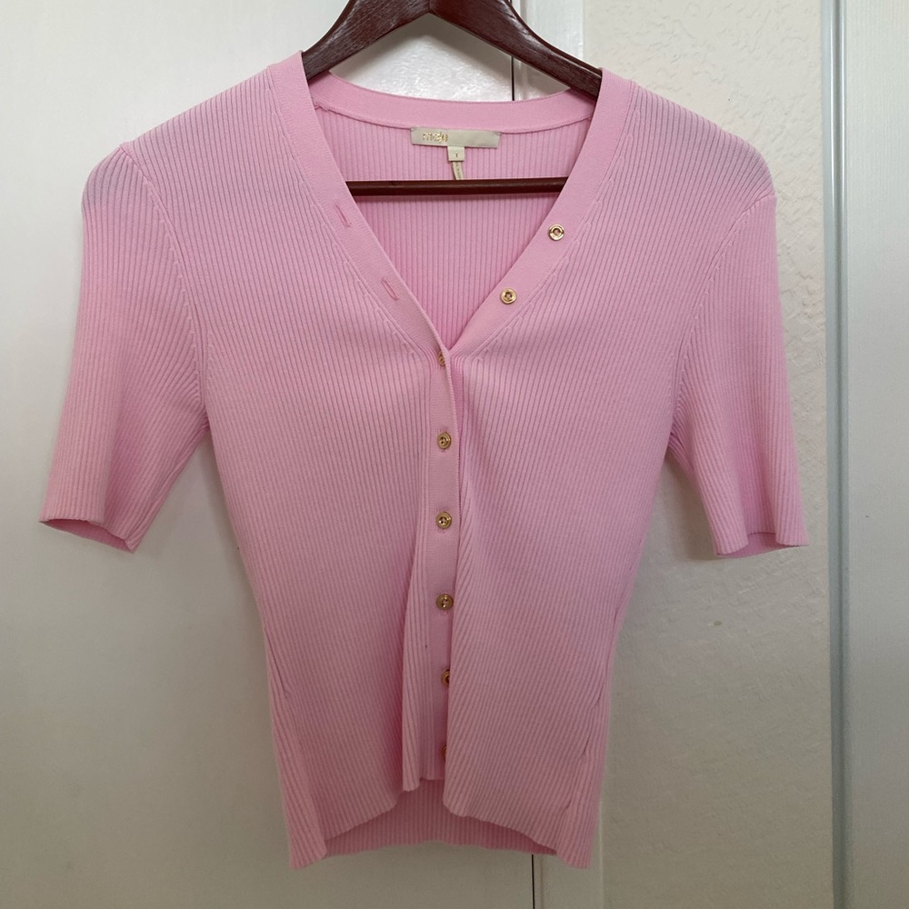 Maje knit top with button Size 1
